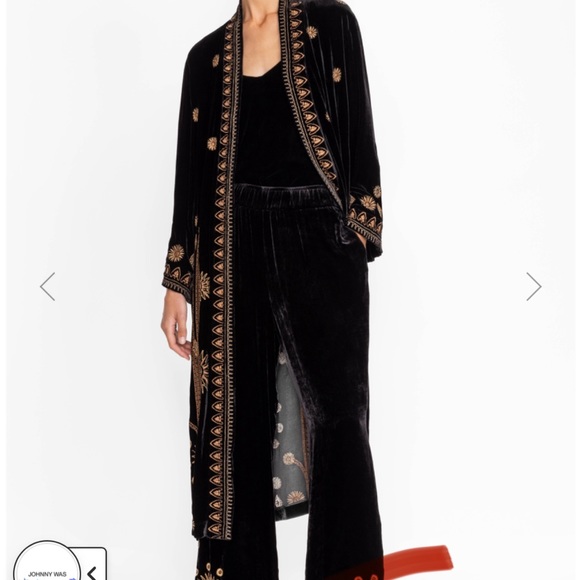 Johnny was black velvet duster - Picture 1 of 6